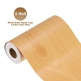 thumbnail image 3 of 6 Inch x 66ft Wood Grain Repair Tape, Self Adhesive Realistic Textured Repair Tape Patch for Floor Door Table Cabinets Desk, Yellow Cherry Wood, 3 of 6