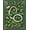 Dark Green, Pattern 13, variant on ODIKA 8'x10' Washable Area Rug Round Leaves Rings Festive Botanical Snake Motif Border Circle for Dining Room, Large Office, Lounge, Non-Slip Chair-Friendly Mat