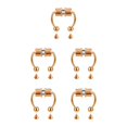 thumbnail image 1 of maskred 1/2/3/5 2021 New Fake Nose Ring Alloy Nose Hoop Septum Rings For Rosegold 5PCS, 1 of 6