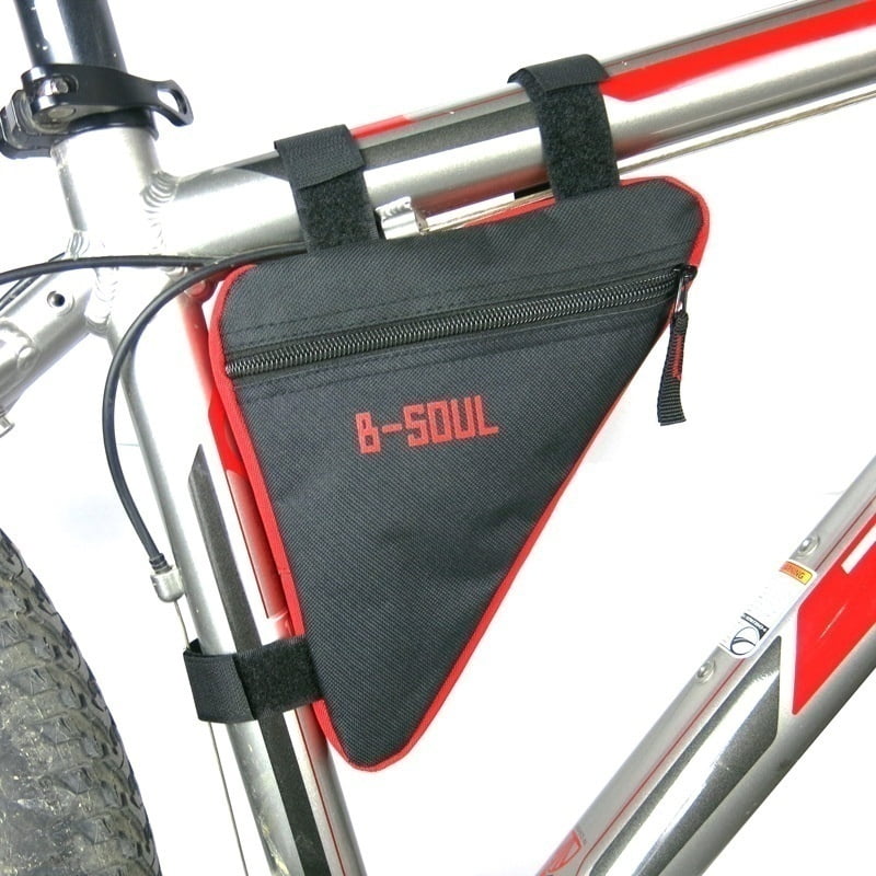 Bike Storage Bag,Triangle Saddle Frame Bag for Cycling,Waterproof Bike Saddle Bag Top Tube Bike Bag,Adjustable Bike Pouch for Mountain Road Bike 