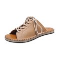 thumbnail image 2 of New Espadrille Flat Roman Sandalias de suela blanda de playa para mujer Wmkox8yii ytu1633, 2 of 3