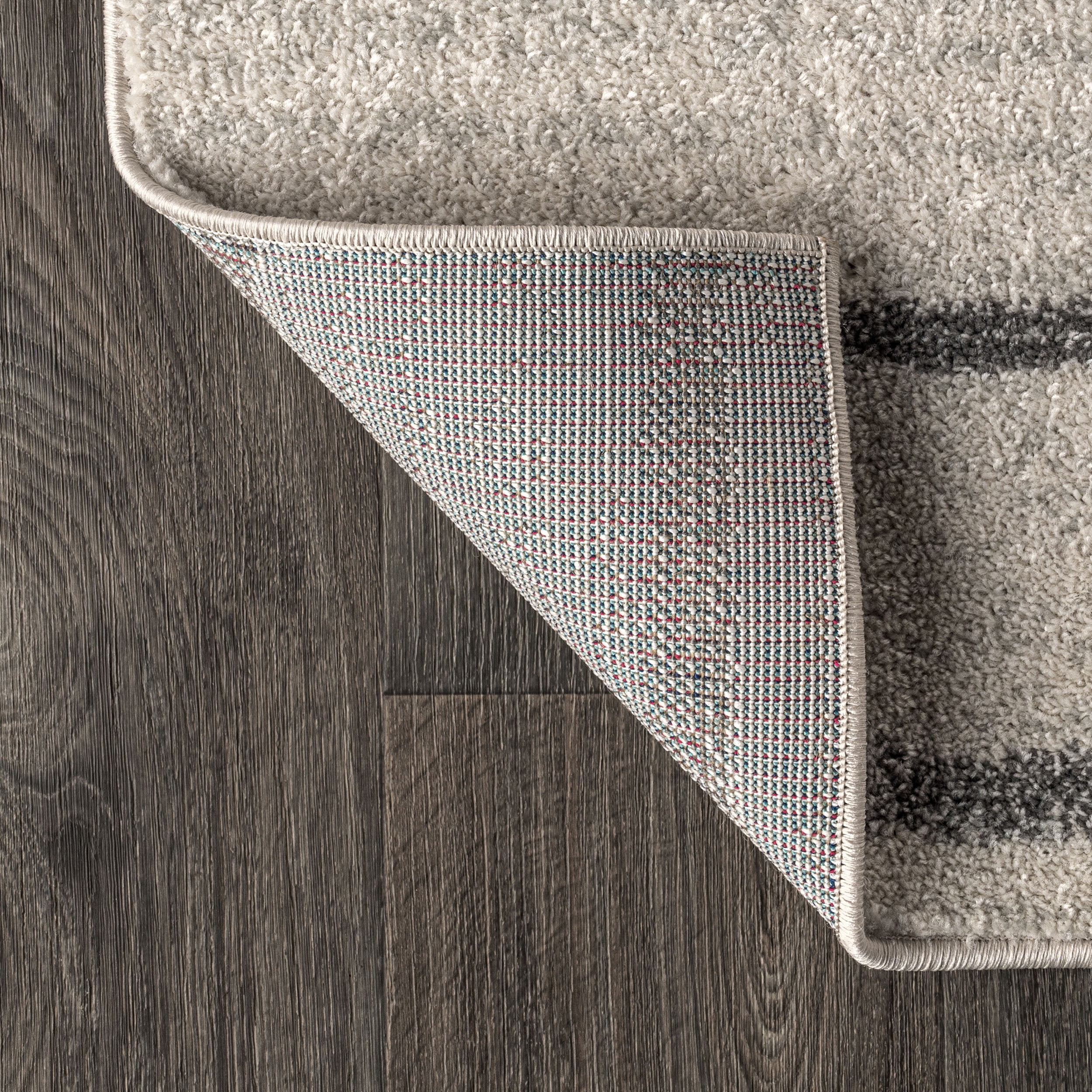 JONATHAN Y MOROCCAN HYPE 8 x 10 Area Rug, Williamsburg Minimalist Stripe - Cream/Gray, MOH201A-8