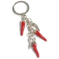 thumbnail image 2 of Llavero creativo de metal con colgante de pimiento rojo, llavero de aleación, mini pimiento rojo, regalo de joyería, 2 of 6