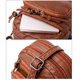 thumbnail image 5 of Bolso de hombro mini bolso cruzado | Bolso de cuero lavado con diseño de múltiples compartimentos | Correa ajustable | Soporte para teléfono celular de gran capacidad | Monedero | 23x19x11cm, 5 of 7