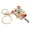 Red, variant on Ecomeon Animal Keychain,Keychain Pendants Small Cute Tiger Shape Rhinestone Studded Keychain for Car Pendants Bag Decoration Gift,Tiger Keychain