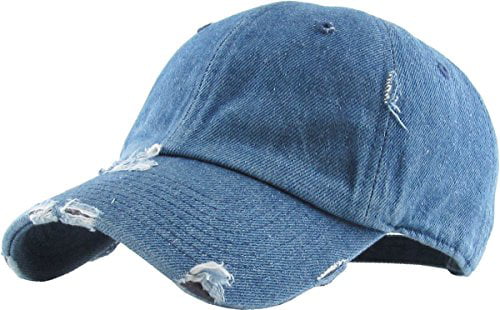 KBETHOS Vintage Washed Distressed Cotton Dad Hat Baseball Cap Adjustable Polo Trucker Unisex Style Headwear 