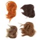 thumbnail image 5 of 4 piezas pelucas de colores ANGGREK moño desordenado, 5 of 8