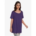 thumbnail image 4 of Women's Plus Size Short Sleeve V-Neck T-Shirt - Casual Summer Tops, Comfortable Breathable Tee Shirt, 4 of 6