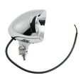 thumbnail image 4 of Motorcycle Beam Headlight Fog Lamp Custom Chrome Fits For Racer Bobber Chopper, 4 of 12