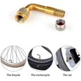 thumbnail image 3 of 2 Pack Universal Tire Valve Extension,90 Degree Tire Schrader Valve Stem Extension Brass Adapter Compatible For Passenger Cars, Stroller, Bicycles, Mo, 3 of 5