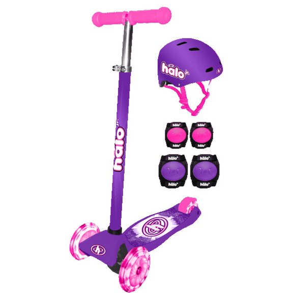 Halo Rise Above Halo 3 Wheel Scooter Combo - Green-blue