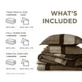 thumbnail image 5 of Regency Heights Full/Queen Comforter Set Brown, 3 Pieces Faux Suede Comforters Full/Queen Size, Pieced Bedding Comforters Sets, Cozy Comforter Bed Set, Machine Washable, 5 of 8