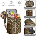 thumbnail image 5 of Travel Cooler Bag - Brown Cartoon Dinosaurs Skeletons Pattern Camping Beer Cooler Backpack with Bottle Opener- Waterproof Insulated Picnic Backpacks - Cooler Bag for Beach, 5 of 6