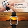 thumbnail image 4 of 6 Pack Crystal Bling Case Compatible with Apple Watch 40mm Case Cover with Screen Protector,Diamond Protective Face Cover Rhinestone Covers Bumper for iWatch Series 7 6 5 4 3 2 1 SE Girl, 4 of 5