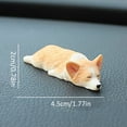 thumbnail image 3 of Xecvkr Mini Corgi Dog Figurine Resin Car Dashboard Decoration Cute Puppy Model for Home Office Desk Ornament, 3 of 3