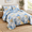 Blue Yellow-Queen 90“×96”, variant on Patchwork Quilt Set King Gray Geometric Bedspread 3 Pieces