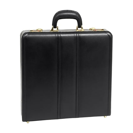 Expandable Attache - Coughlin Leather Expandable Attache Case - Black
