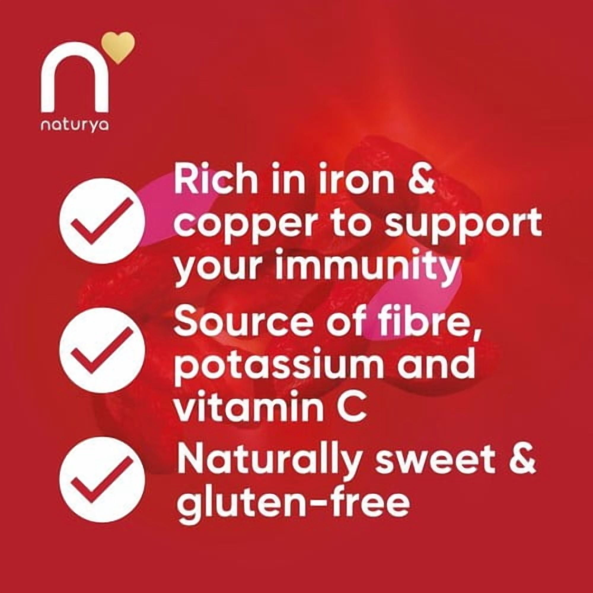Naturya Organic Sundried Goji Berries 200g, British Import (Pack of 2)