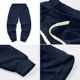 thumbnail image 4 of Sweatpants for Men Drawstring Lined Cuffed Sweatpants | Fall Winter Bottom, Moisture Wicking, Exercise Jogging Pants, Warm Soft , Big and Tall Joggers with Pockets, 2XL, 4 of 7