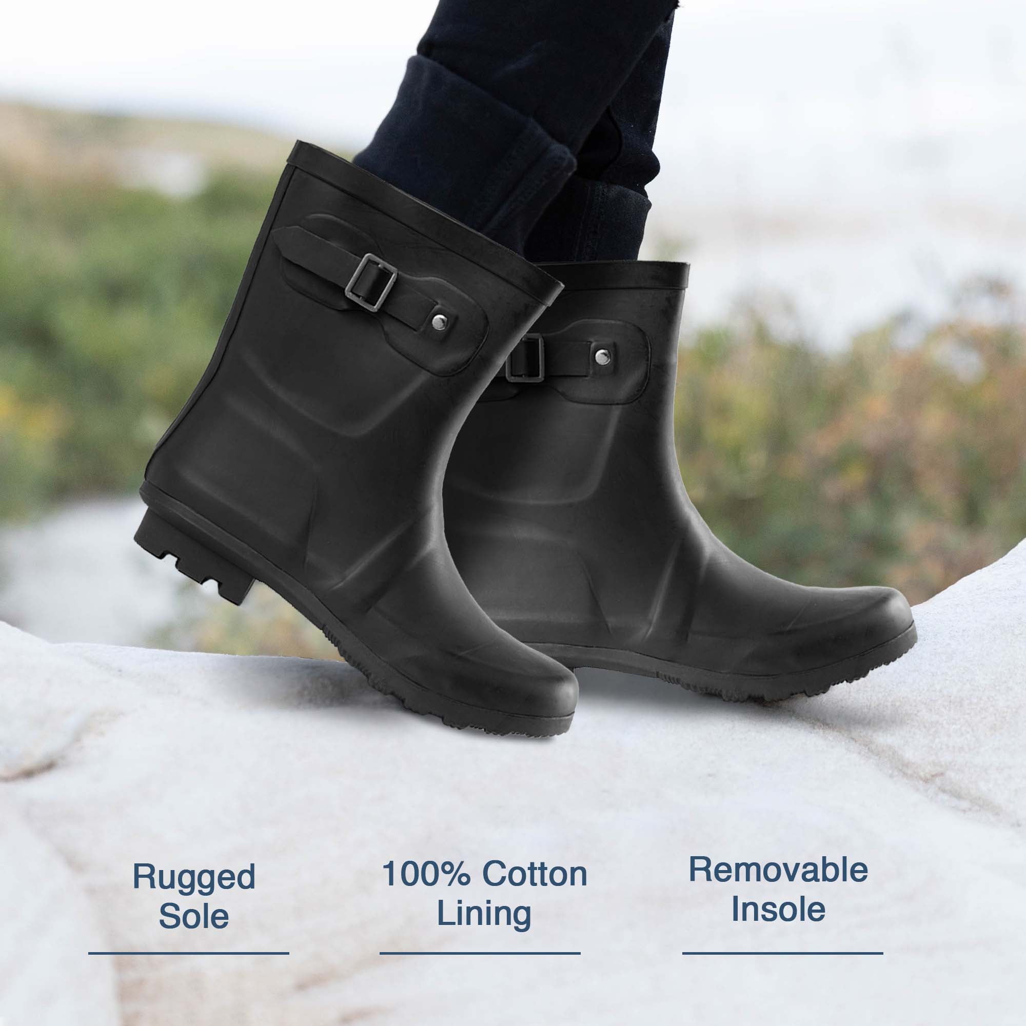 Hunter refined short rain boots cheap