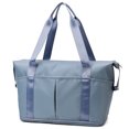 thumbnail image 4 of Bolsa De Ejercicios Bolsa De Ejercicios Bolsa de fitness para mujer Bolsa de deporte Oxford de gran capacidad para viajes y natación (azul), 4 of 7