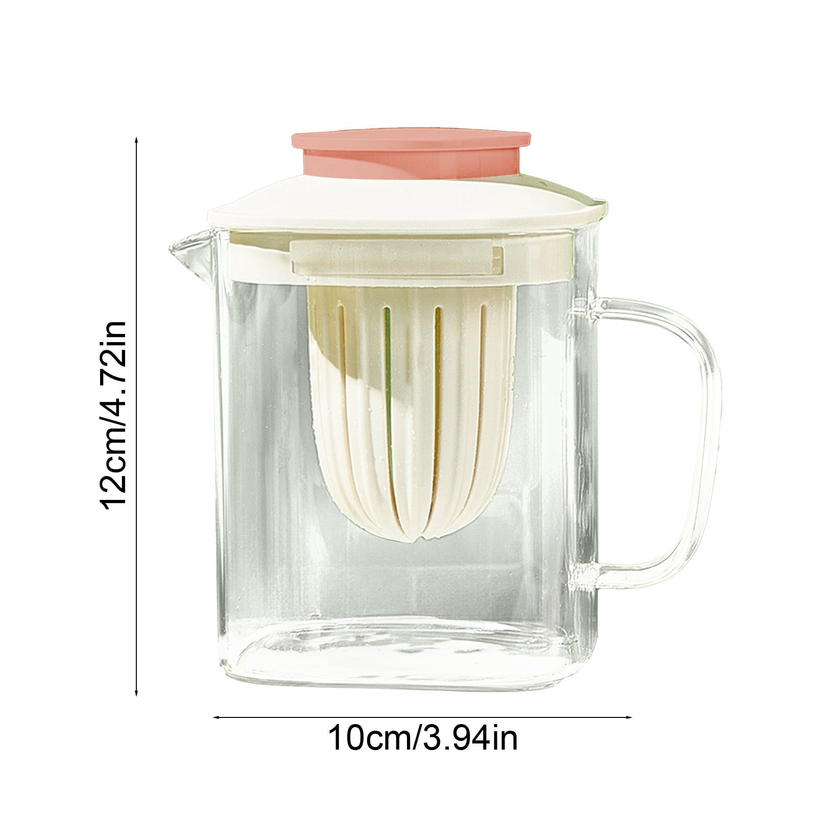 Qholemyo 28oz High Borosilicate Glass sports Water Bottle With staw Be Heated Equipped With A Detachable Filter Screen Pitcher For Juices And Cold Beverages