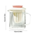 thumbnail image 3 of Weloille Glass Water Pitcher 1 Piece, With Strainer Filter, Heat Resistant Borosilicate Glass Jug, Leakproof Iced Tea Juice Container, For Home Kitchen Cold Hot Drinks Serving, 3 of 7