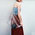 thumbnail image 1 of Bolsos de mano transparentes de PVC para mujer Bolsos de playa de compras de hombro transparente, 1 of 8