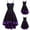 Purple, variant on Womne Vintage High Grade Cami Bandage Lace Up High Low Dress Party Dress Lace Dresses Womens Prom Dresses Long