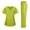 Fluorescent Green, variant on Women Scrubs Sets Plus Size Jogger Scrubs Stretchy V-Neck Scrub Tops and Pants Nursing Uniforms Medical Scrub Sets Uniformes De Enfermeras De Mujer Yellow S
