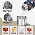 thumbnail image 3 of 20 Oz Fall Pumpkins Leaves Pattern Coffee Tumbler Double Wall Insulated Stainless Steel Water Bottle | Metal Reusable Thermoses Flask with Cup Cap | Leak & Sweat Proof with Anti-Dust Lid, 3 of 7
