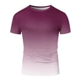 thumbnail image 4 of Wdgfv Men's Gradient Color T-Shirt, Short Sleeve Crewneck, Casual Summer Top, 4 of 5