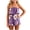 Purple, variant on mgoYE Girl's Strapless Off Shoulder Flower Ruffled Beachwear Short Tube Rompers Jumpsuits(AG,2-3 Years)