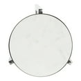 thumbnail image 5 of Kate And Laurel Aguilar Glam Round Drink Table, 9 x 9 x 23, Silver and White, Small Accent Table for Use as Plant Pedestal Stand with Marble Tabletop, 5 of 6