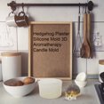 thumbnail image 4 of Hedgehog Plaster Silicone Mold 3D Aromatherapy Candle Mold, 4 of 9