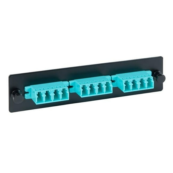 Adapter Panel 3 Quad LC 12F MM Aqua