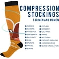 thumbnail image 4 of FREEAMG Thanksgiving Turkey Compression Socks for Men & Women Knee High Stockings for Running, Sport, Hiking & Travel, 4 of 7
