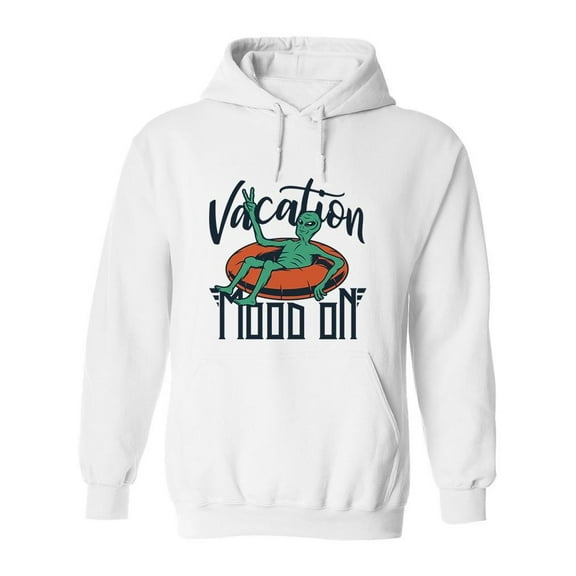 Alien Vacation Mood On Design Hoodie Men -Image by Shutterstock, Male x-Large