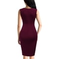 thumbnail image 5 of Youpwaven Women's Sequin Patchwork Sleeveless Dress, Elegant Ruched Bodycon Party Gown, Sexy Side Slit Cocktail Dress for Evening Gala, 5 of 5