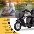 thumbnail image 5 of SKRT Large 3 Wheels Mobility Scooters (XW-E07), Electric Heavy Duty Wheelchair Device, 400 LBS Capacity for Seniors & Adults, 3-Gears Speeds, 2 Storage Baskets, Seat Extension, No Assembled Required, 5 of 8