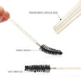 thumbnail image 3 of 300 Pack Glitter Mascara Wands Disposable EyeLash Spoolie Brushes Makeup Applicator Eyelash Extension Tool Kit, Crystal Gold Handle Black Brush Head, 3 of 5