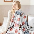 thumbnail image 5 of Flannel Fleece Throw Blanket, Soft Large Throw Blanket, Lightweight Cozy Plush Throw Blanket Fit Sofa Bed, 30"x40", Pigs and Elephants, 5 of 7
