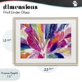 thumbnail image 4 of Stupell Industries Modern Flower Burst in Vibrant Tones Birch Framed Print Under Glass, 23 x 17, by Chromatic Storm Studio, 4 of 8