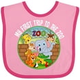 thumbnail image 3 of Inktastic 1st Trip to Zoo Animals Boys or Girls Baby Bib, 3 of 4