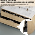 thumbnail image 3 of 72 - Inch Double Sink Bathroom Vanity with Pre - Assembled Base and Ample Storage for Organized Bathroom, 3 of 6