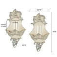 thumbnail image 3 of Floressa Wall Sconce Pair Silver Silver Metallic Wall Sconce Pair, 3 of 5