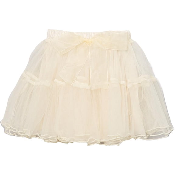 Wenchoice Girl's Ivory Bow Tutu - S(1T-2T)