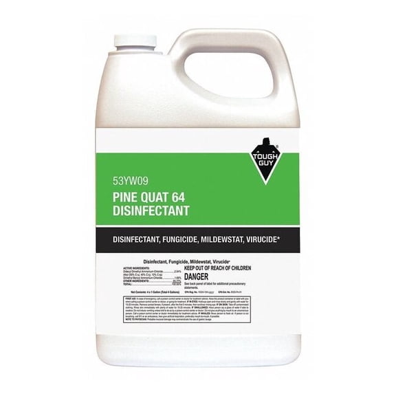 Manufacturer Varies Cleaner and Disinfectant, 1 gal. Bottle, Pine 53YW09