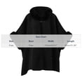 thumbnail image 3 of Fewfanhot Faux Fur Collar Wool Blend Cape Poncho, Buckle Closure Warm Wrap Coat for Women Fall Winter Daily Wear, 3 of 5