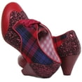 thumbnail image 4 of Irregular Choice End Of Story Women's Lace Up Synthetic Block Heel Shoes In Red Size 9, 4 of 6